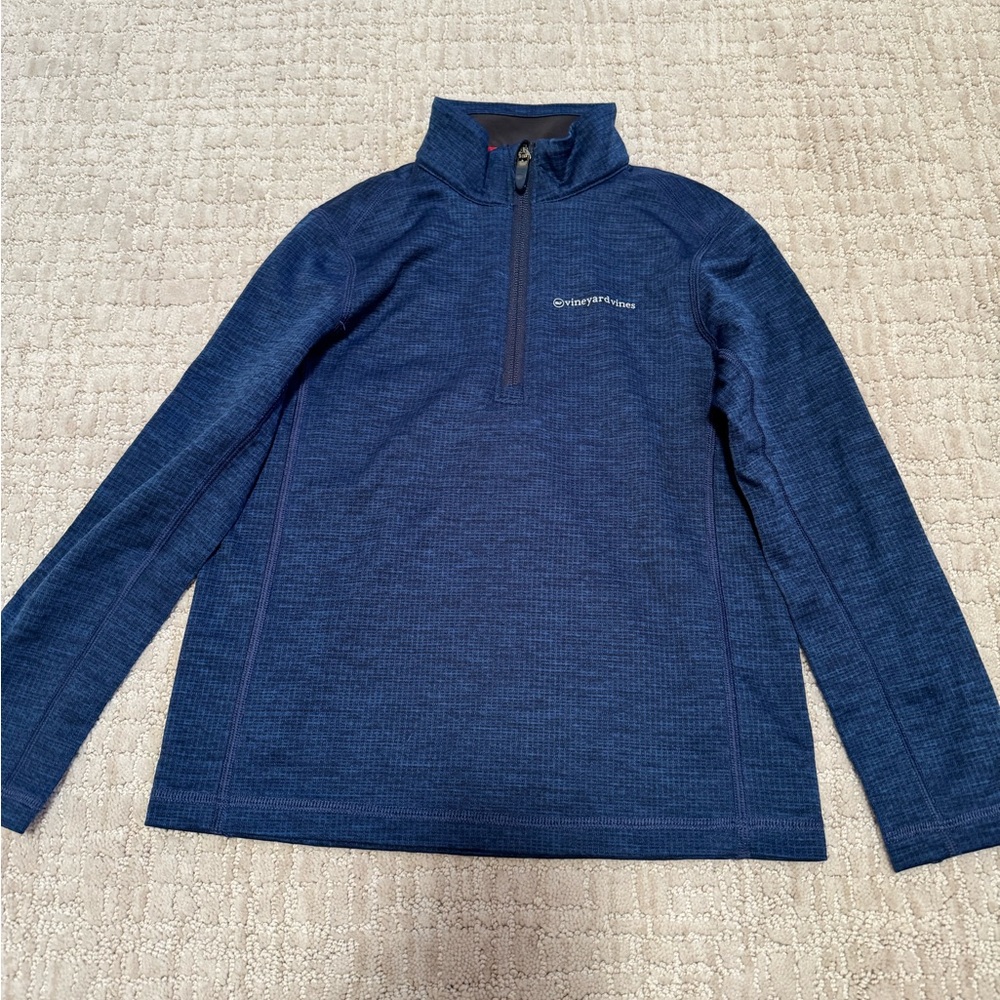 Vineyard Vines Blue Sankaty Quarter-Zip Pullover
